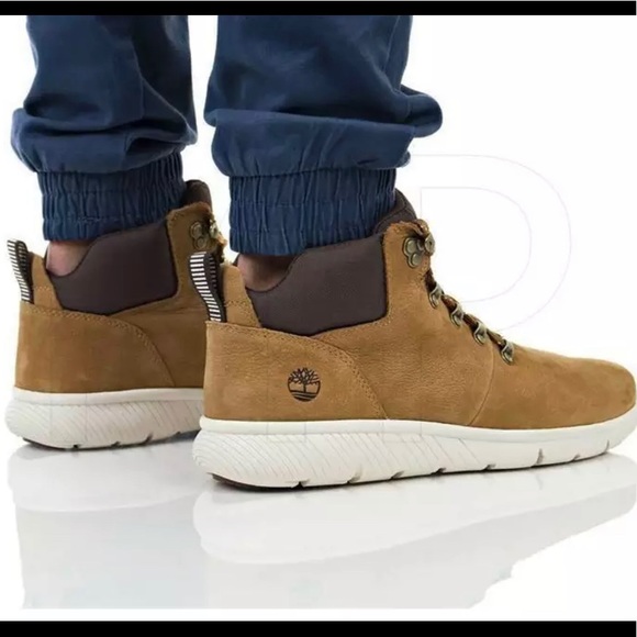 TIMBERLAND MEN'S BOLTERO MEDIUM HIKER WHEAT WANDERER NUBUCK A1R1V - Picture 3 of 6